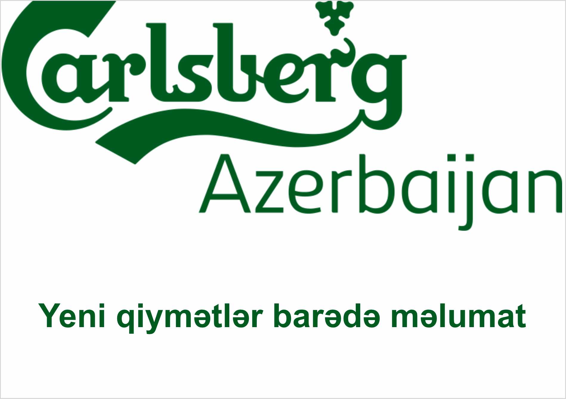 Satış qiymətlərinin dəyişilməsi haqqında elan